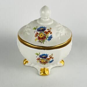 Vintage House of Fuller Genuine Porcelain USA Candy / Trinket Dish